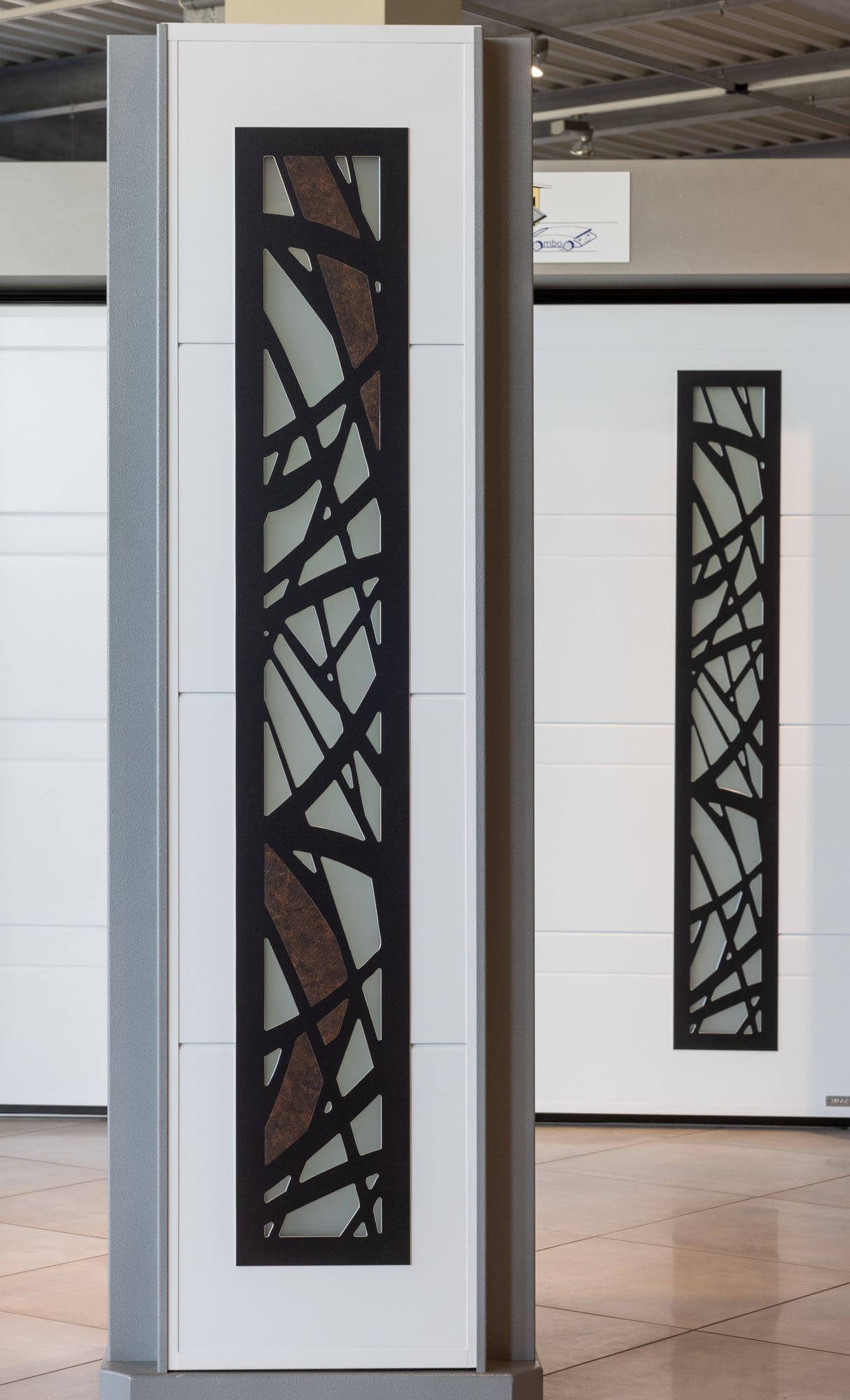 porte de garage hublots design